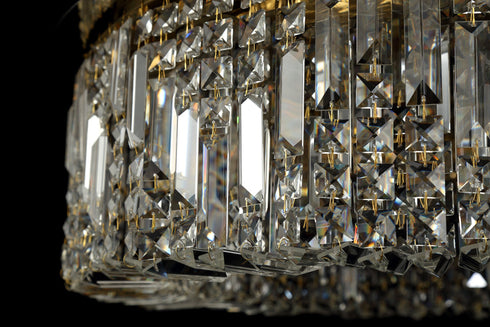 Zula Round Flush Chandelier 12 Light